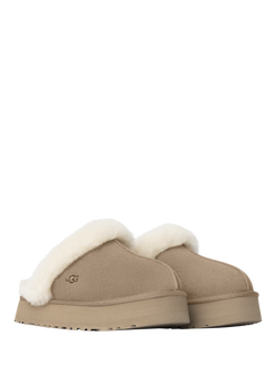 UGG Disquette Suede Platform Slippers, Sand - view 2, Sand