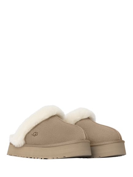 UGG Disquette Suede Platform Slippers, Sand - view 2, Sand