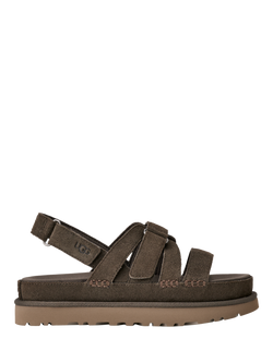 UGG Goldenstar Gleam Suede Strappy Sandals, Dense Smoke, Dense Smoke