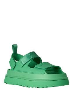UGG GoldenGlow Strappy Sandals, Hummingbird Green - view 2, Hummingbird Green