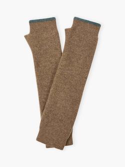 Brora Alpaca Blend Armwarmers, Toffee