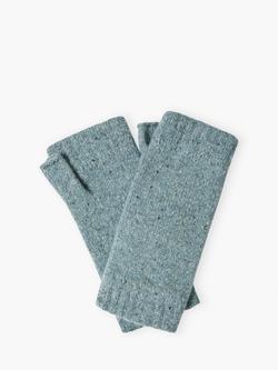 Brora Cashmere Donegal Wristwarmers, Mercury, Mercury