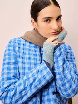 Brora Cashmere Donegal Wristwarmers, Mercury - view 2, Mercury