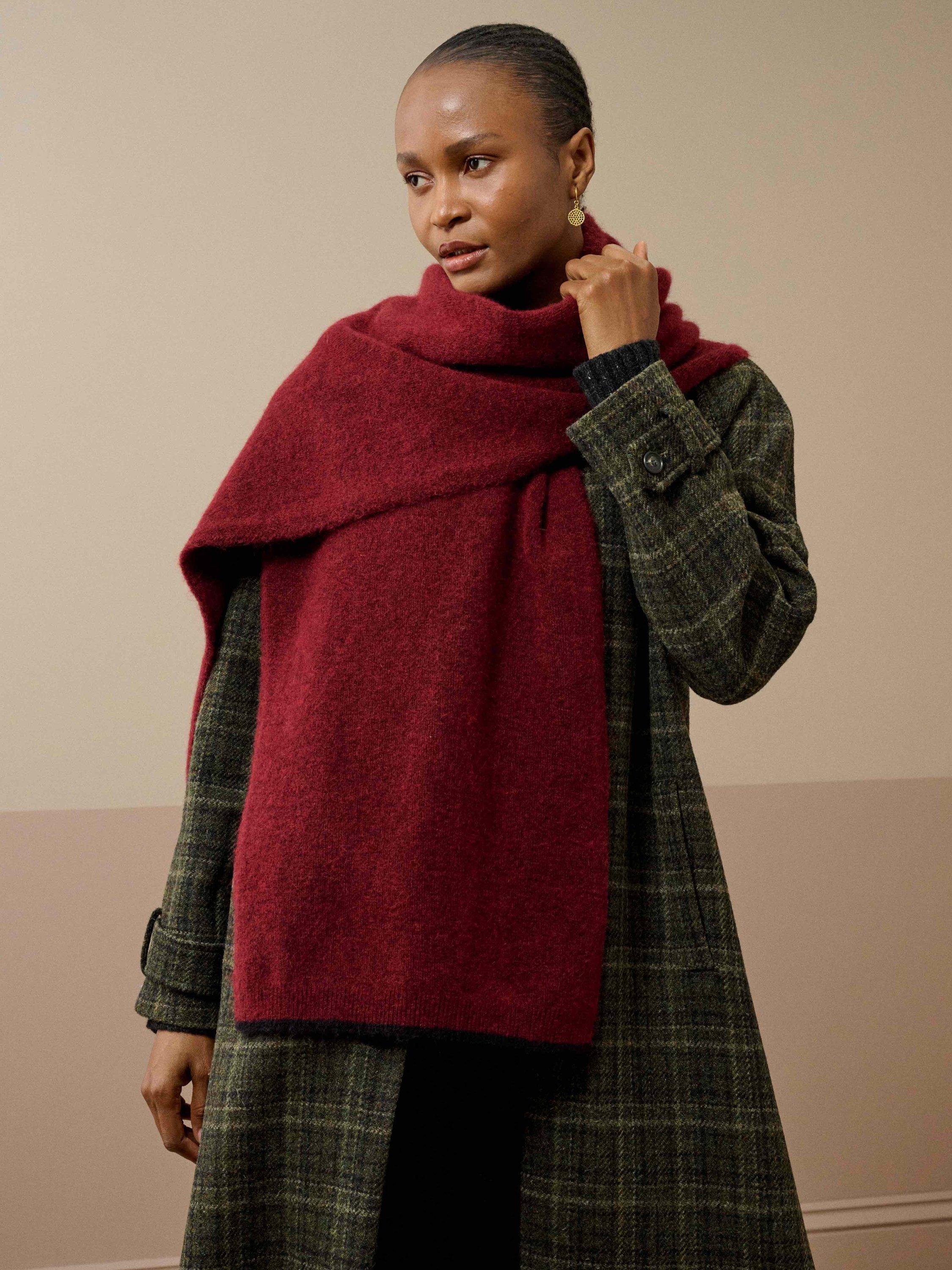 Product image 2 of 2, which shows Brora Alpaca Blend Scarf, Hawthorn, One Size