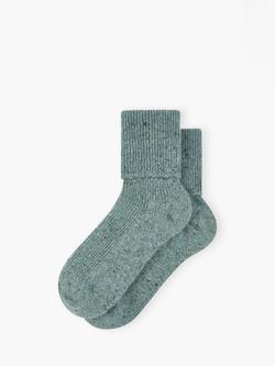 Brora Cashmere Donegal Socks, Mercury, Mercury