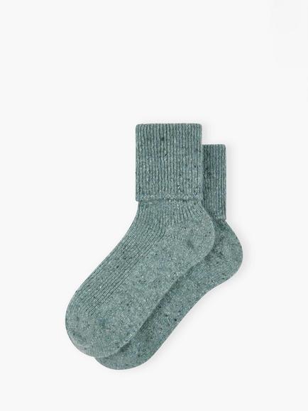 Brora Cashmere Donegal Socks, Mercury, Mercury