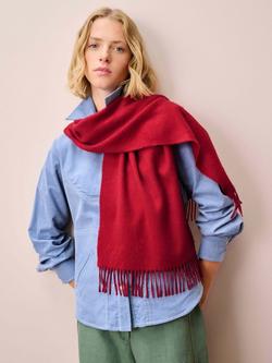 Brora Cashmere Scarf, Garnet - view 2, Garnet
