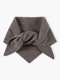 Brora Supersoft Lambswool Necktie Scarf, Otter