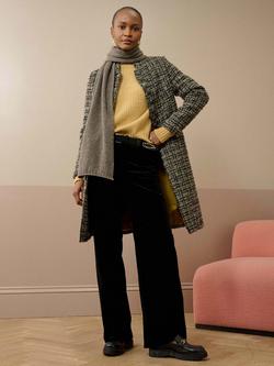 Brora Scottish Mohair Wool Coat, Lichen