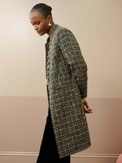 Brora Scottish Mohair Wool Coat - view 2, Lichen