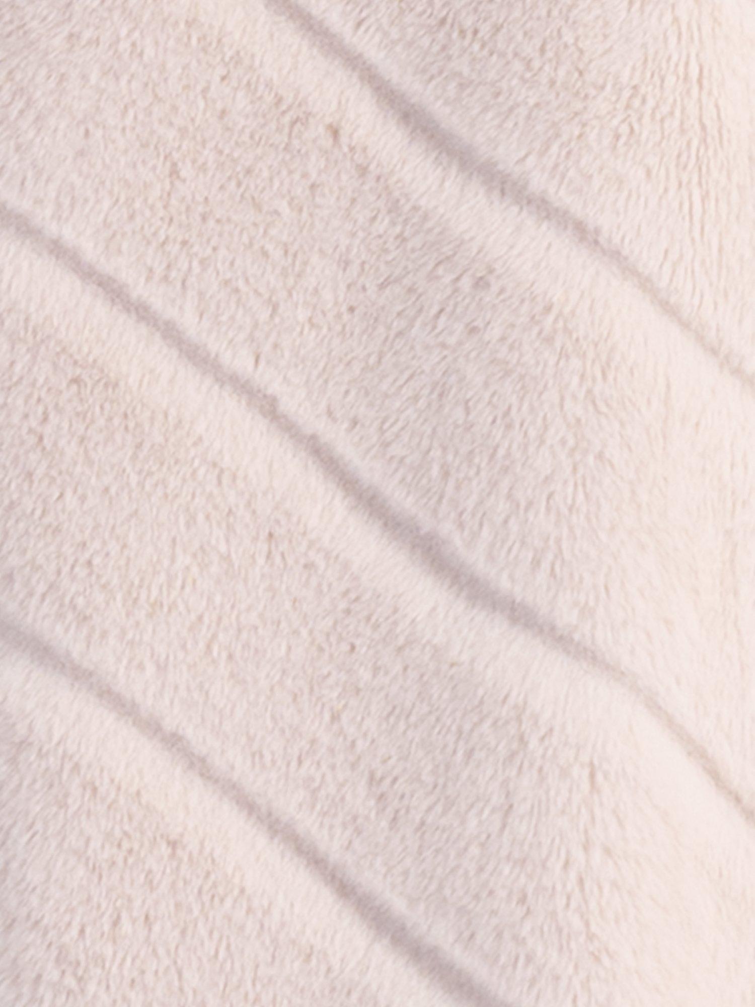 Product image 8 of 9, which shows chesca Reverseible Faux Fur Coat, Ecru, 10-12