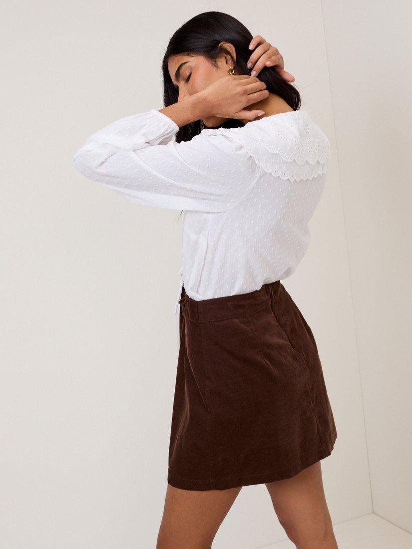 Product image 5 of 5, which shows Nobody's Child Jolie Cotton Blouse, White, 6