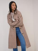 Nobody's Child Cotton Gingham Car Coat, Multi