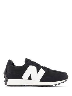 New Balance Kids' 327 Trainers, Black/White, Black/White