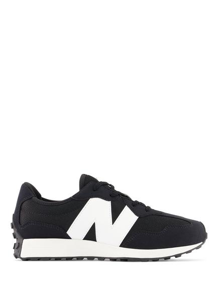New Balance Kids' 327 Trainers, Black/White, Black/White