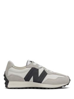 New Balance Kids' 327 Bungee Trainers, Grey/Multi, Grey/Multi