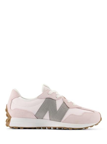 New Balance Kids' 327 Trainers, Pink/Silver, Pink/Silver
