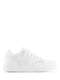 New Balance Kids' 480 Lace Trainers, White, White
