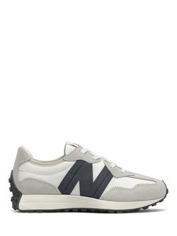 New Balance Kids' 327 Lace Trainers, Grey/Multi, Grey/Multi