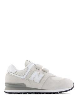 New Balance Kids' 574 Trainers, Off White/Multi, Off White/Multi