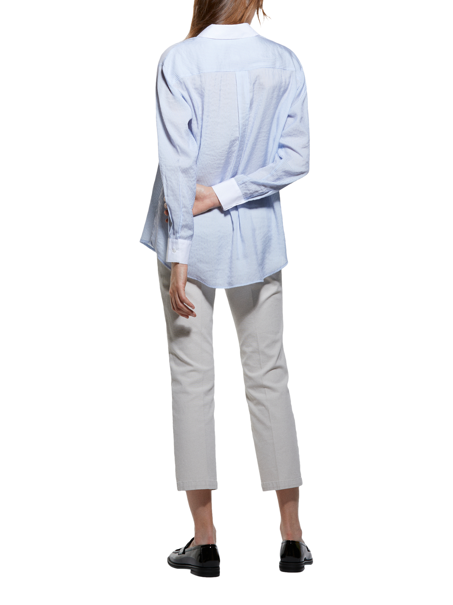 Product image 2 of 3, which shows SISLEY Stripe Comfort Fit Shirt, Blue, S