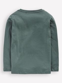 Mini Boden Kids' Cotton Glow Long Sleeve T-Shirt - view 2, Phantom Spaceman