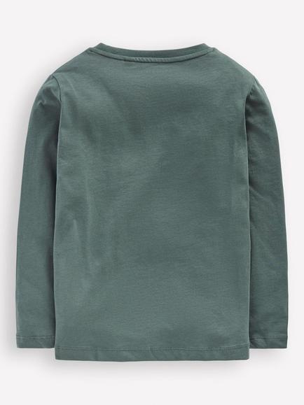 Mini Boden Kids' Cotton Glow Long Sleeve T-Shirt - view 2, Phantom Spaceman