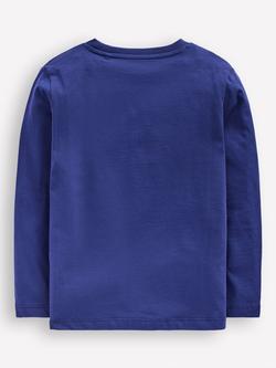 Mini Boden Kids' Cotton Glow Long Sleeve T-Shirt - view 2, Blue Northern Lights