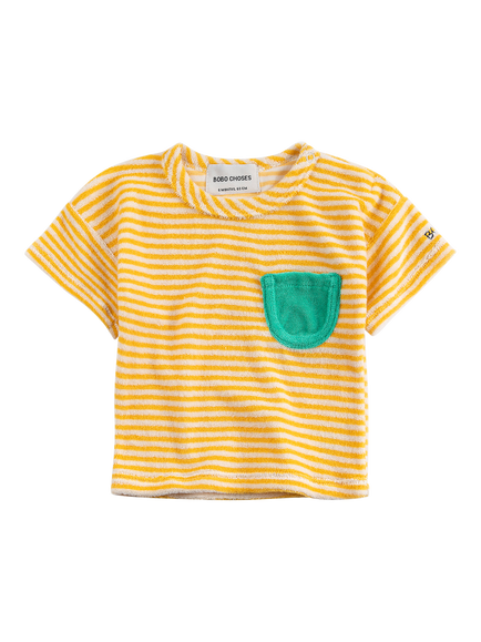 Bobo Choses Baby Stripe T-Shirt, Yellow, Yellow