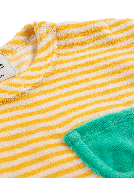 Bobo Choses Baby Stripe T-Shirt, Yellow - view 2, Yellow