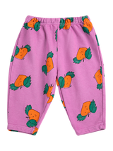 Bobo Choses Baby Cotton Rich Tangerine Print Joggers, Fuchsia
