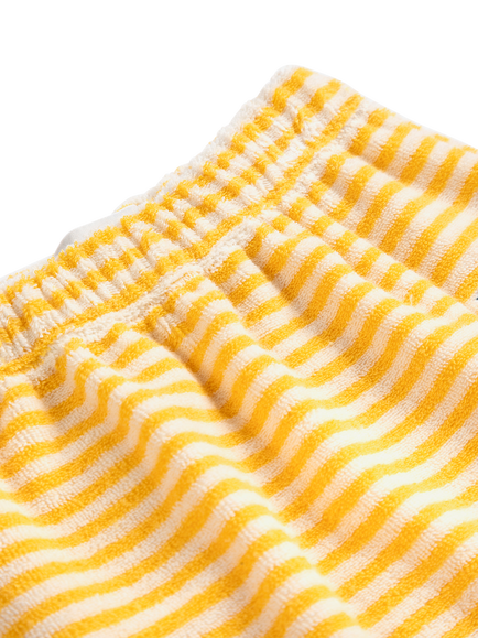 Bobo Choses Baby Stripe Harem Trousers, Yellow - view 2, Yellow