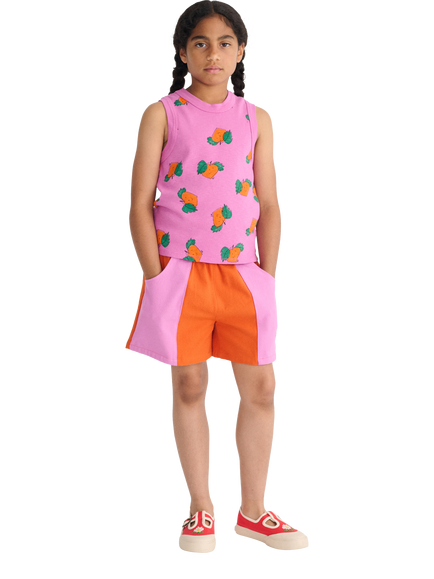 Bobo Choses Kids' Sleeveless Tangerine Print Vest Top, Purple, Purple