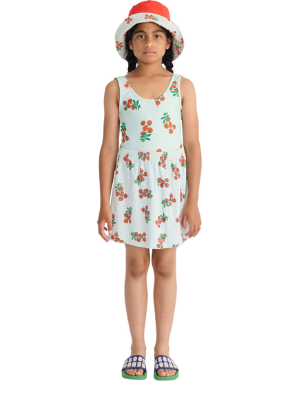 Bobo Choses Kids' Juicy Tomatoes Textured Skirt, Light Blue, Light Blue