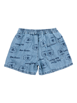 Bobo Choses Kids' Pickles Dog Shorts, Prussian Blue - view 2, Prussian Blue