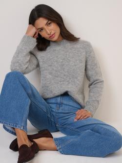 Nobody's Child Mock Neck Jumper - view 2, Grey