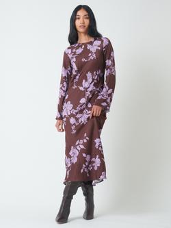 Nobody's Child Petite Shiloh Floral Midaxi Dress containing LENZING™ ECOVERO™ Viscose, Brown, Brown