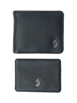 LUKE 1977 New Dover Flap Over Wallet, Black