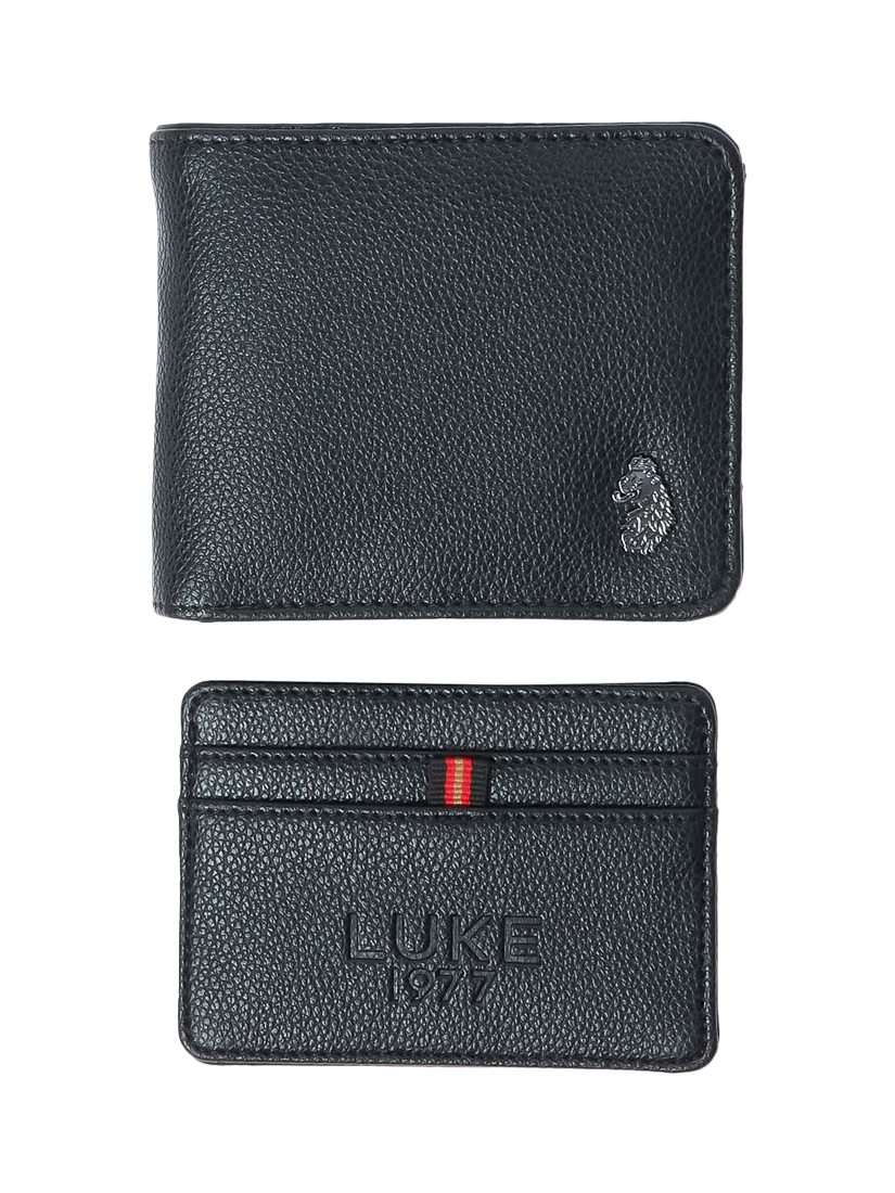 Product image 2 of 11, which shows LUKE 1977 New Dover Flap Over Wallet, Black, One Size