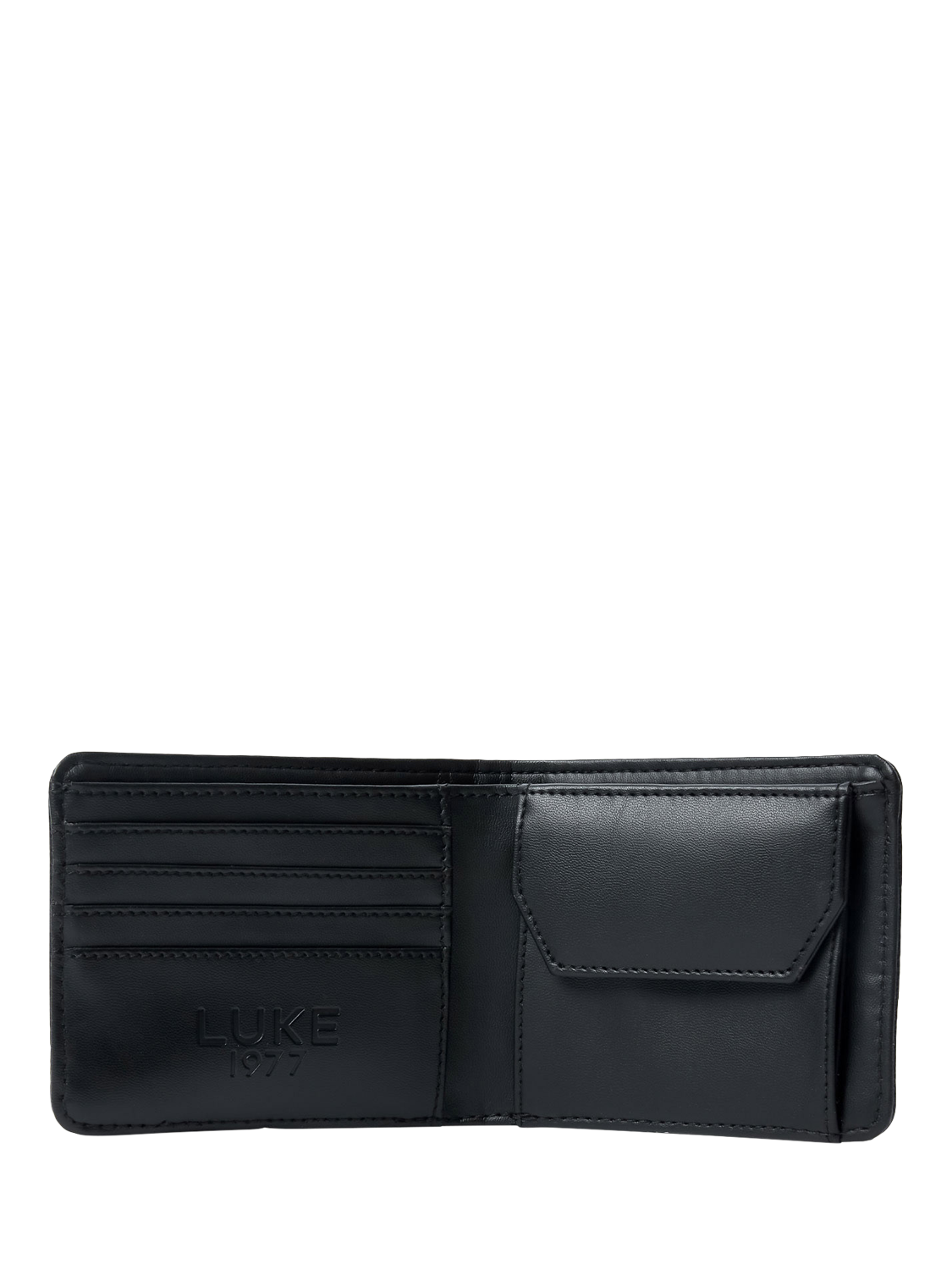 Product image 8 of 11, which shows LUKE 1977 New Dover Flap Over Wallet, Black, One Size