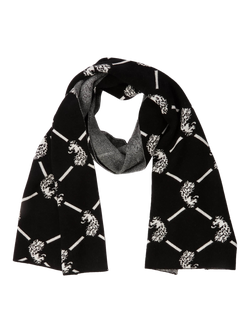 LUKE 1977 Repeat Scarf, Black/White, Black/White