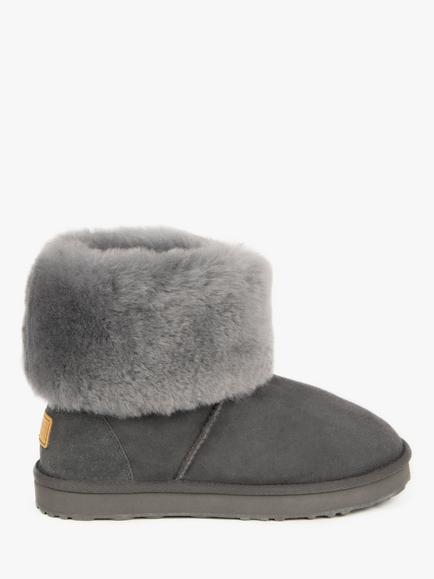 Just Sheepskin Women's Cornwall Sheepskin Boots, Granite