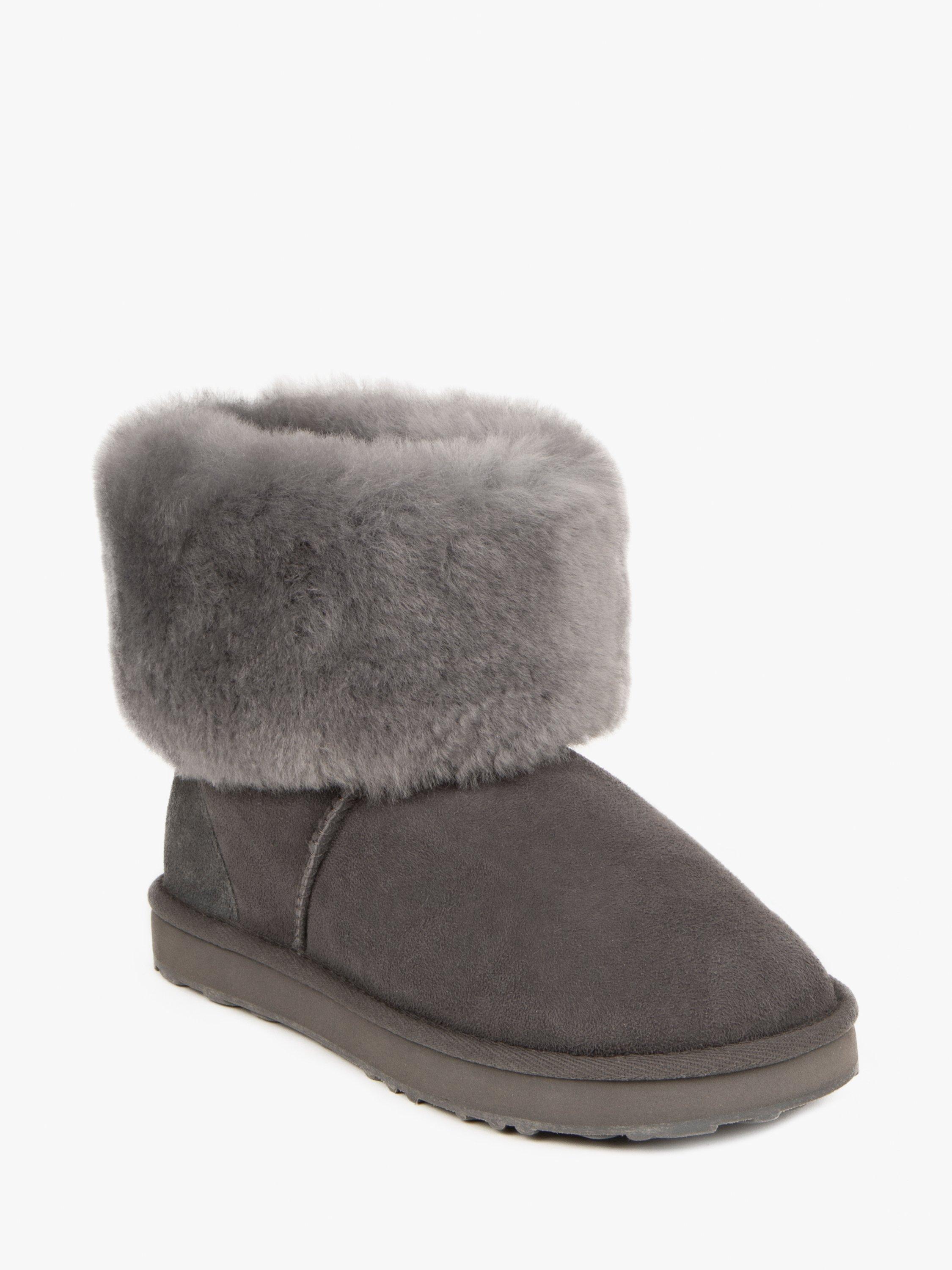 Product image 4 of 6, which shows Just Sheepskin Women's Cornwall Sheepskin Boots, Granite, 3