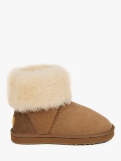 Just Sheepskin Women's Cornwall Sheepskin Boots, Chestnut