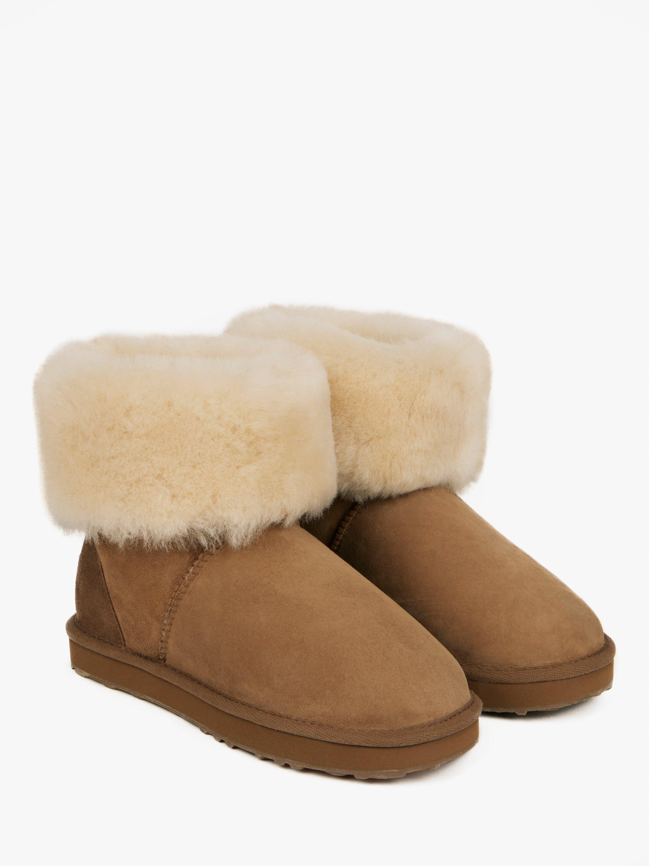 Product image 3 of 6, which shows Just Sheepskin Women's Cornwall Sheepskin Boots, Chestnut, 3