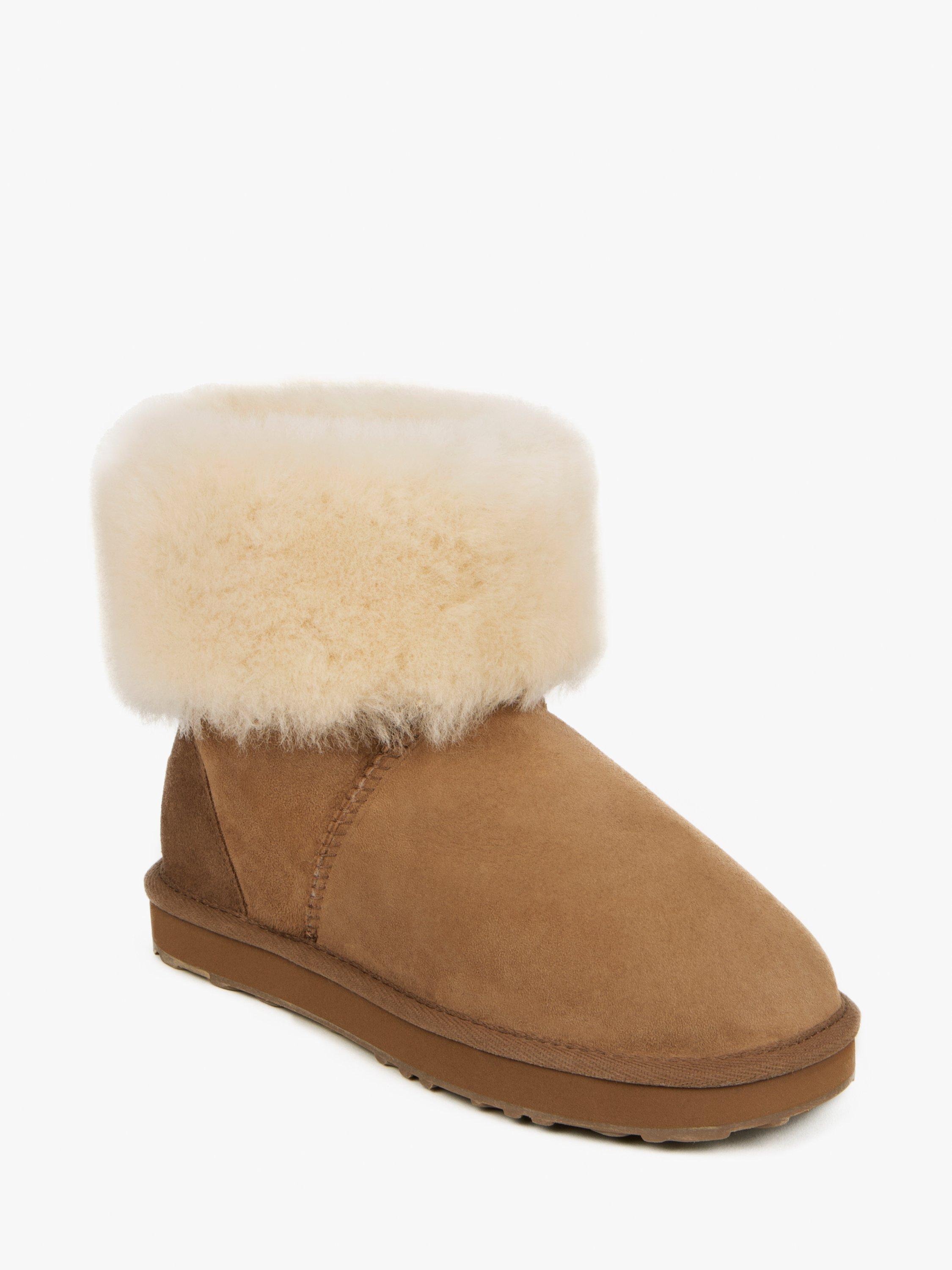 Product image 4 of 6, which shows Just Sheepskin Women's Cornwall Sheepskin Boots, Chestnut, 3