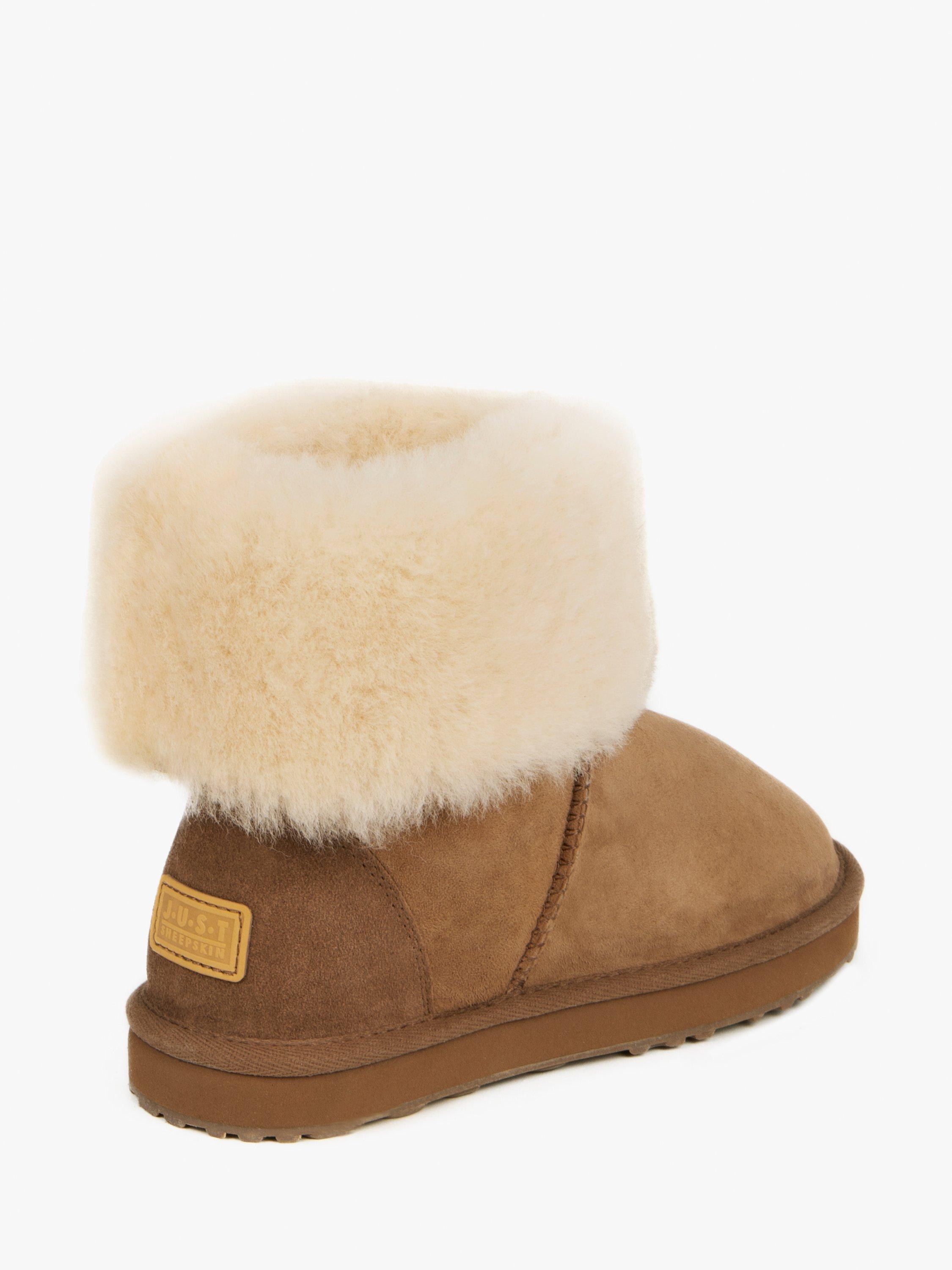 Product image 5 of 6, which shows Just Sheepskin Women's Cornwall Sheepskin Boots, Chestnut, 3