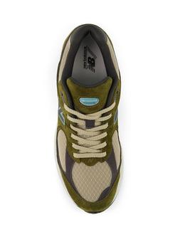 New Balance 2002R Lace Up Trainers, Woodland - view 2, Woodland