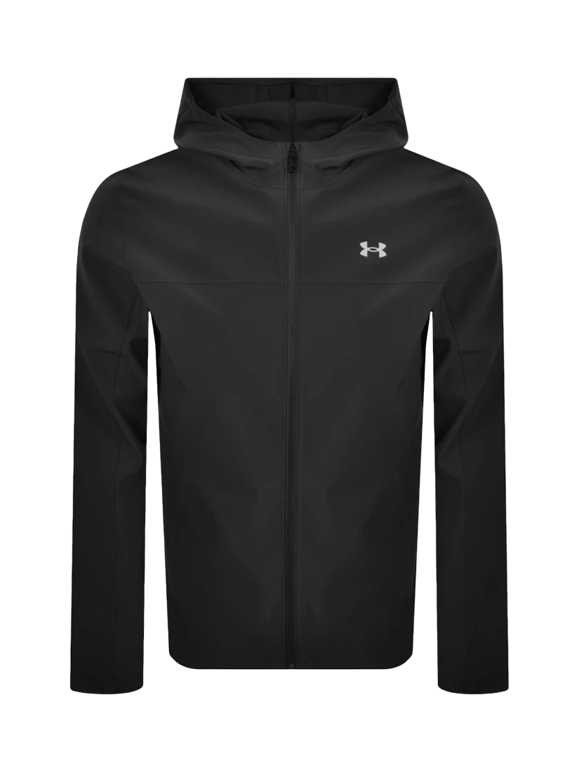 Product image 1 of 2, which shows Under Armour Velociti Pro Storm Jacket, Black / Reflective, M
