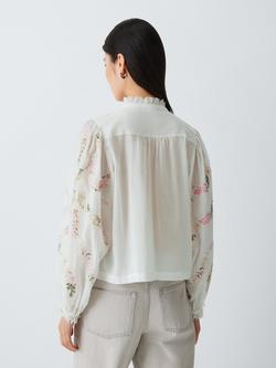 AND/OR Anjoli Applique Shirt, Ivory - view 2, Ivory